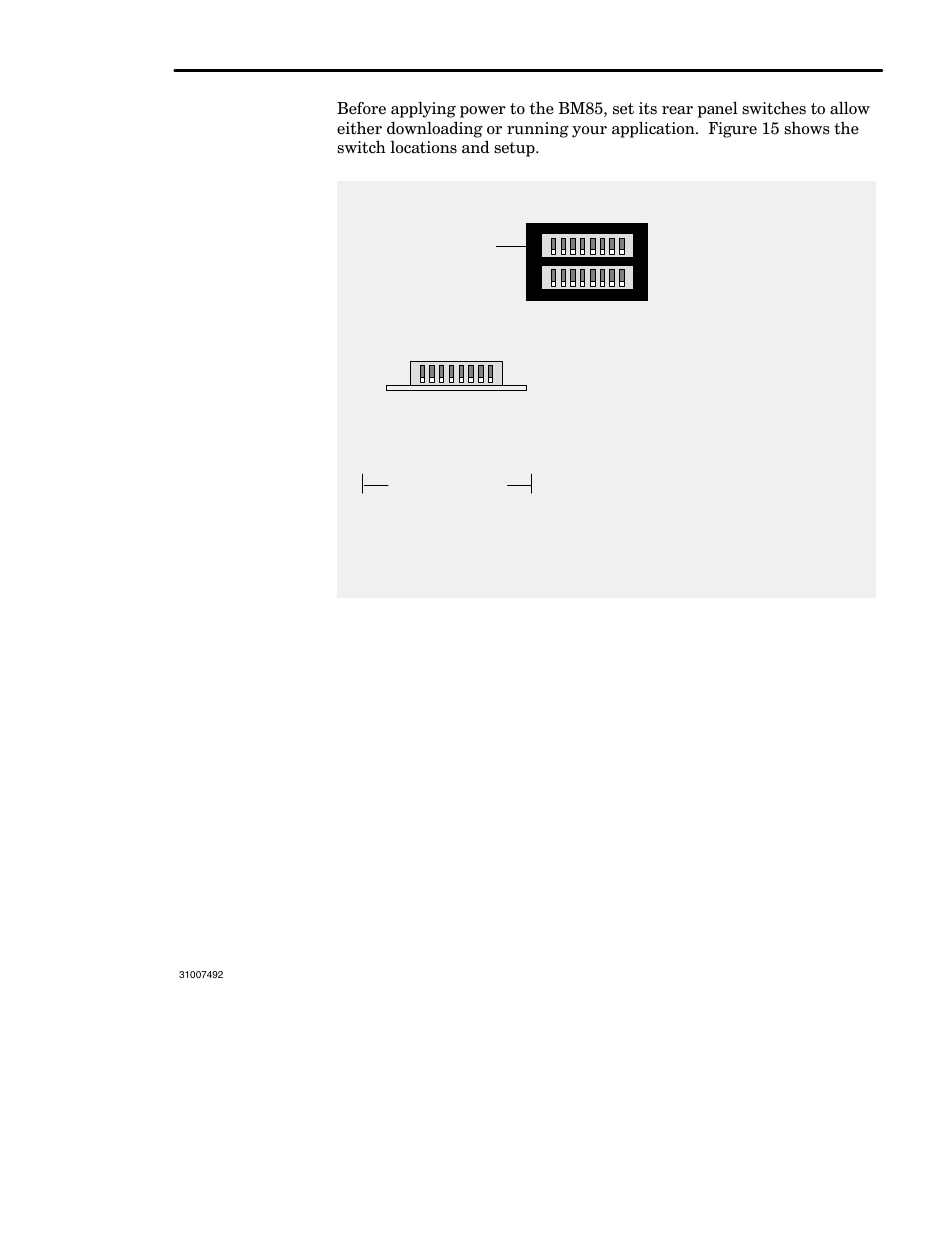 Setting the configuration switches, 6 setting the configuration switches | Schneider Electric Modbus Plus Network Bridge Multiplexer none User Manual | Page 75 / 110