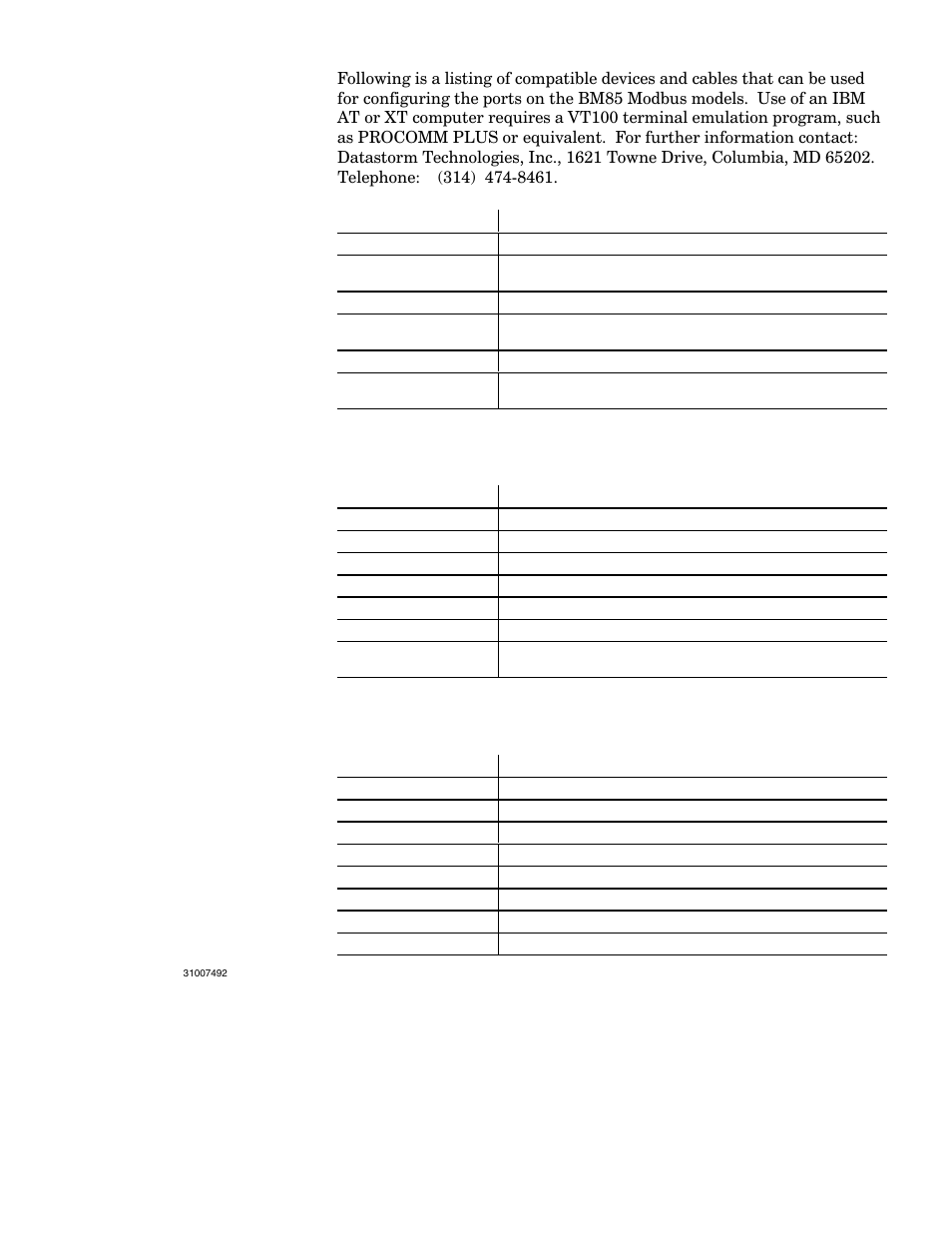 A.1.4 cables for modbus master devices, A.1.5 cables for modbus slave devices | Schneider Electric Modbus Plus Network Bridge Multiplexer none User Manual | Page 95 / 110