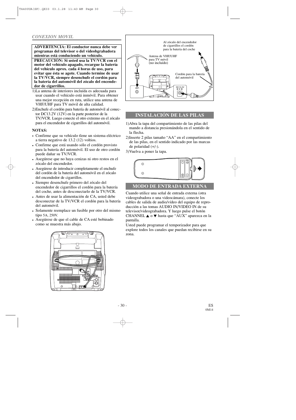 Symphonic SC309D User Manual | Page 30 / 32