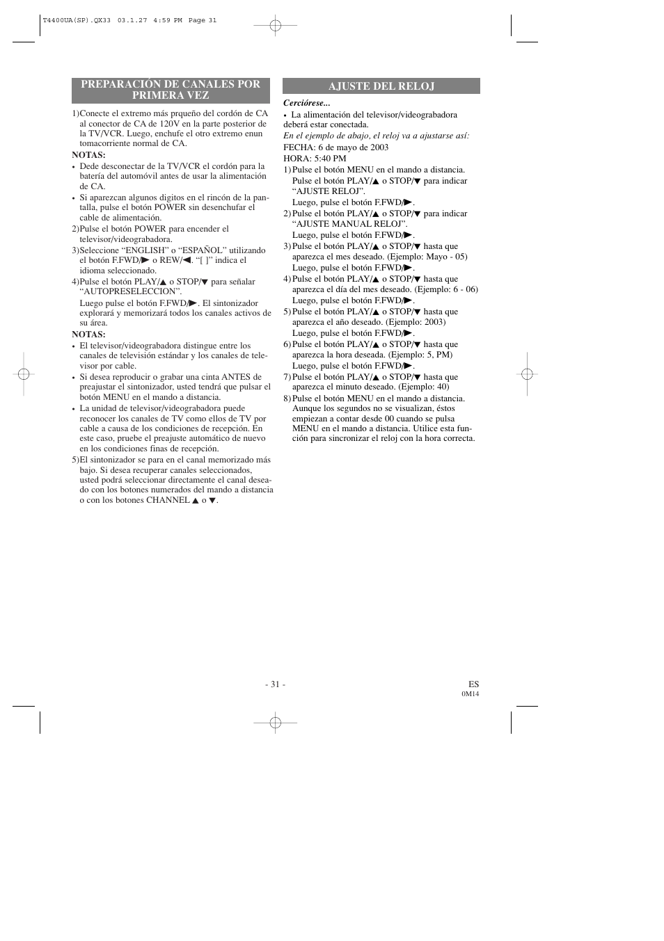 Symphonic SC309D User Manual | Page 31 / 32