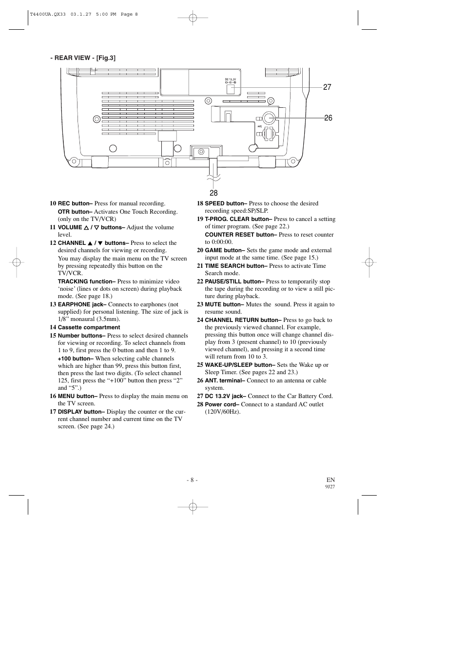 Symphonic SC309D User Manual | Page 8 / 32