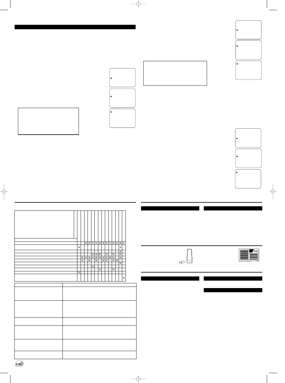 Accessories, Owner’s manual, General specifications | Electrical specifications, Other specifications, Cabinet cleaning, Picture tube cleaning, V-chip set up | Symphonic WF203 User Manual | Page 4 / 4