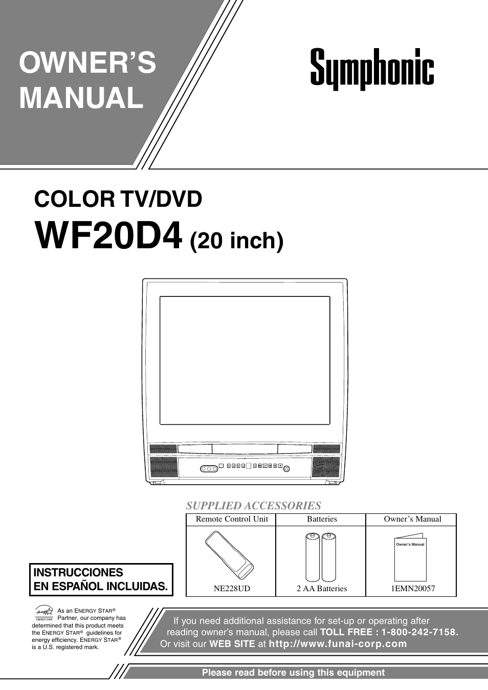 Symphonic WF20D4 User Manual | 40 pages