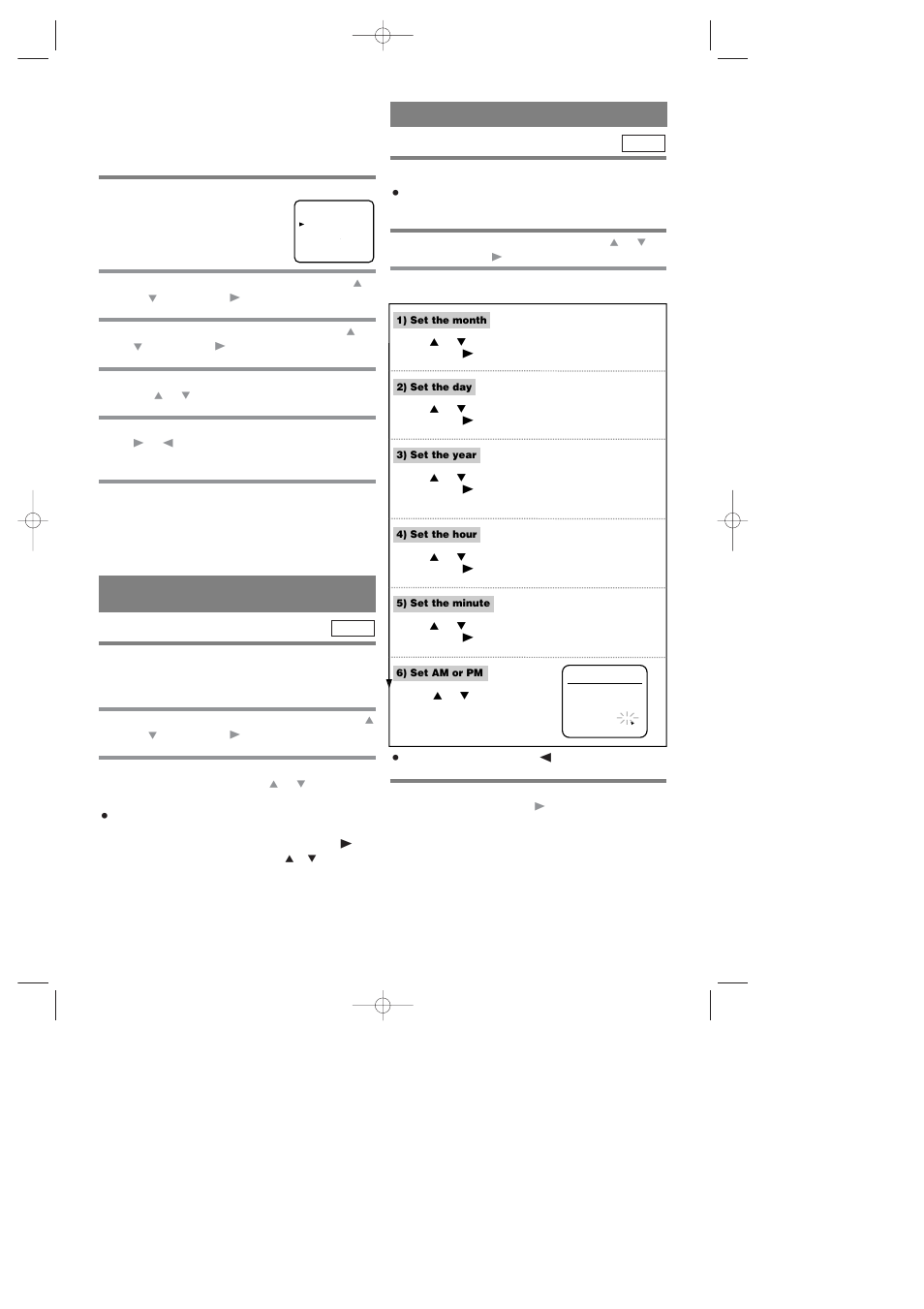 Clock set up | Symphonic SD7S3 User Manual | Page 17 / 44