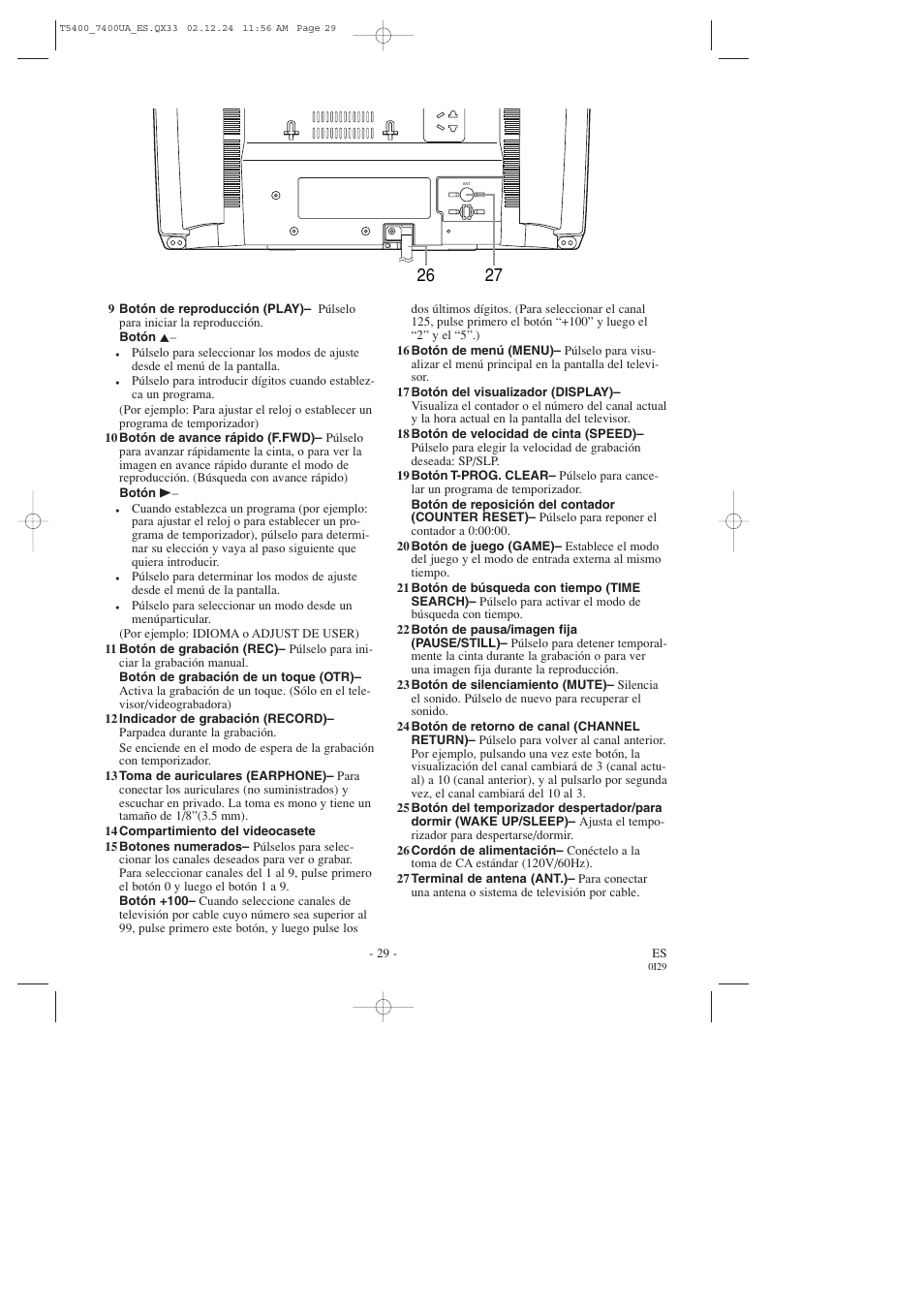 Symphonic SC319D User Manual | Page 29 / 32