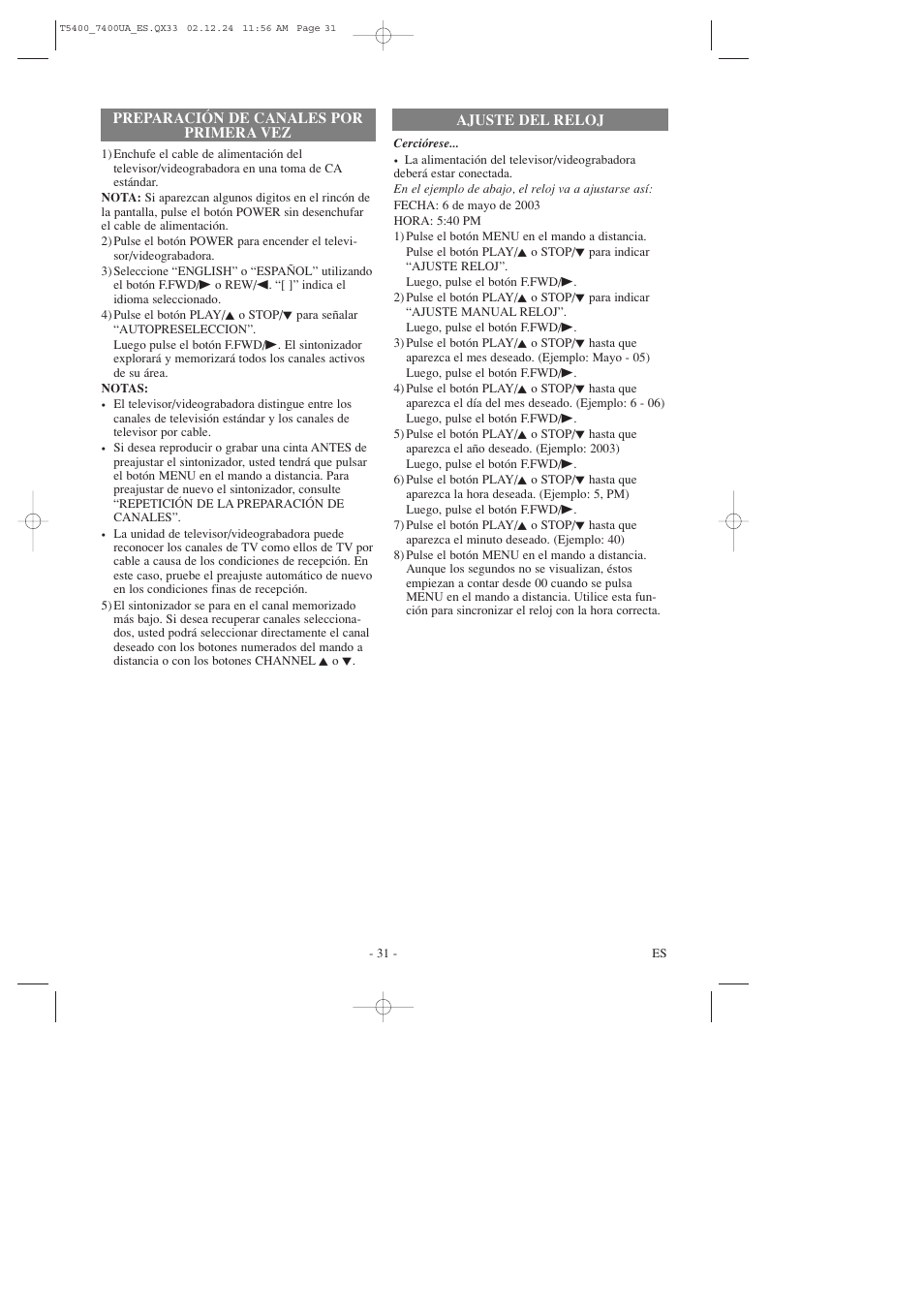 Symphonic SC319D User Manual | Page 31 / 32