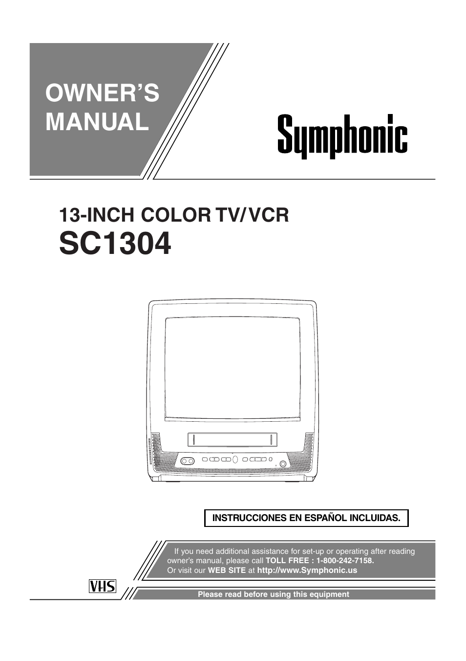 Symphonic SC1304 User Manual | 32 pages