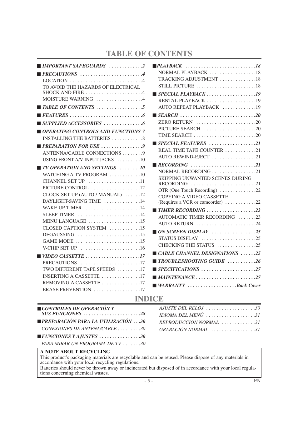 Symphonic SC1304 User Manual | Page 5 / 32