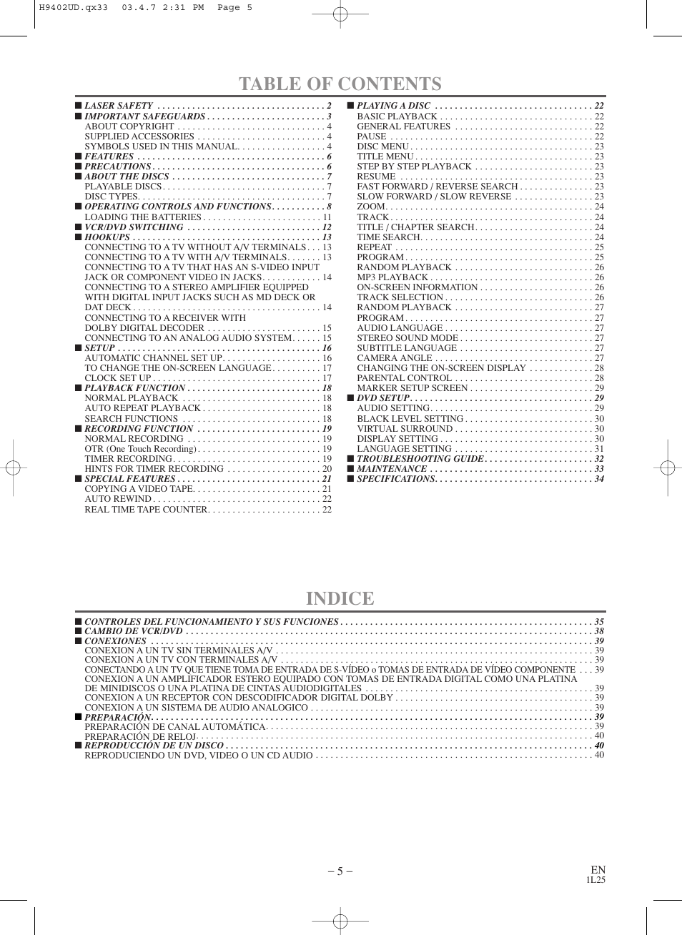 Symphonic WF803 User Manual | Page 5 / 44
