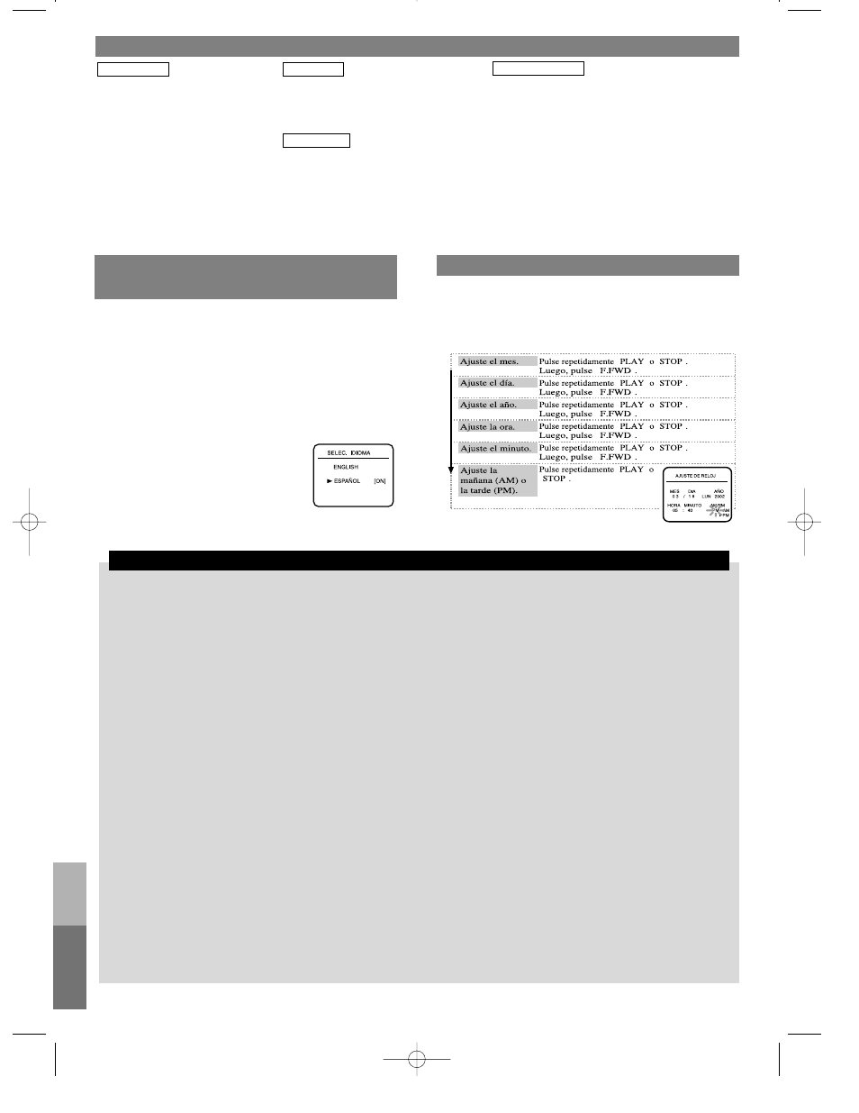 Funai corporation limited warranty, Controles de funcionamiento y funciones | Symphonic SL240C User Manual | Page 8 / 8