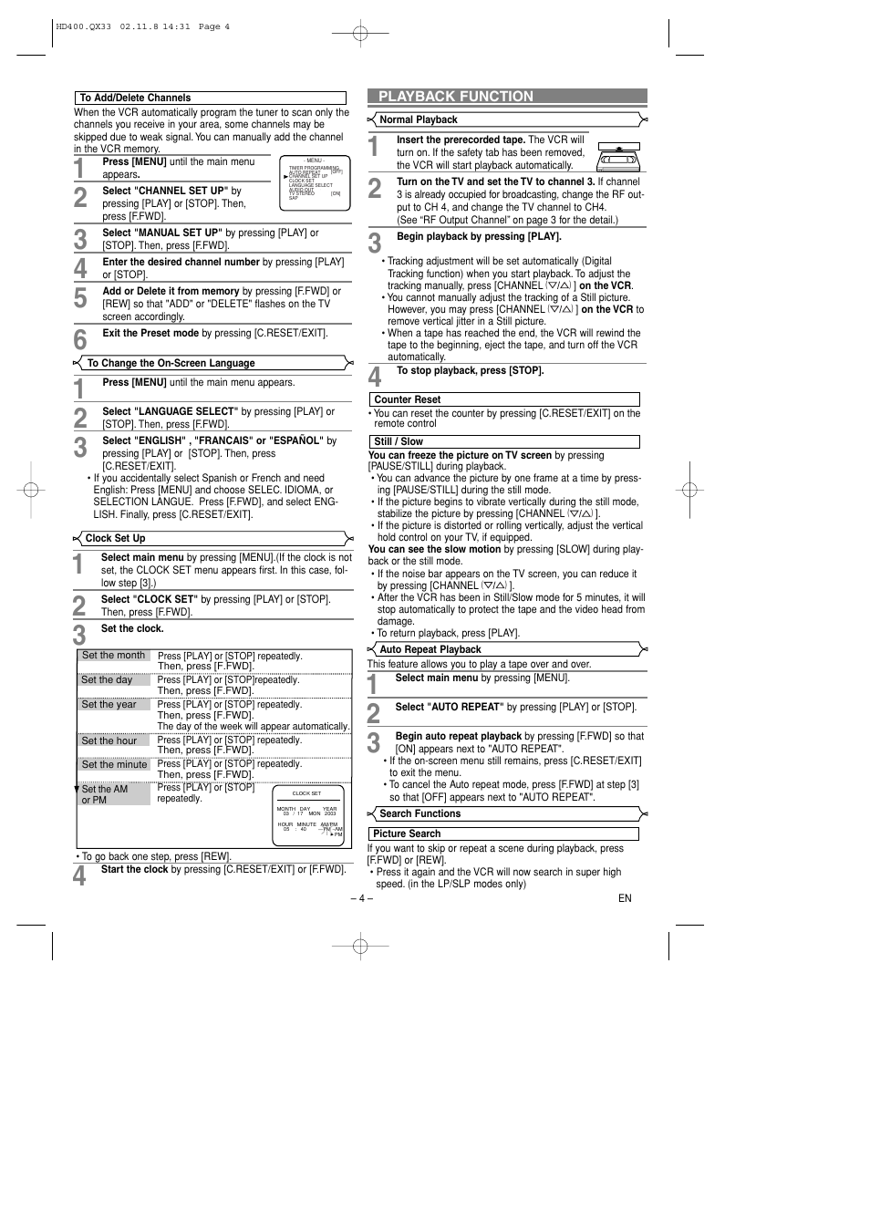 Symphonic SL260D User Manual | Page 4 / 8