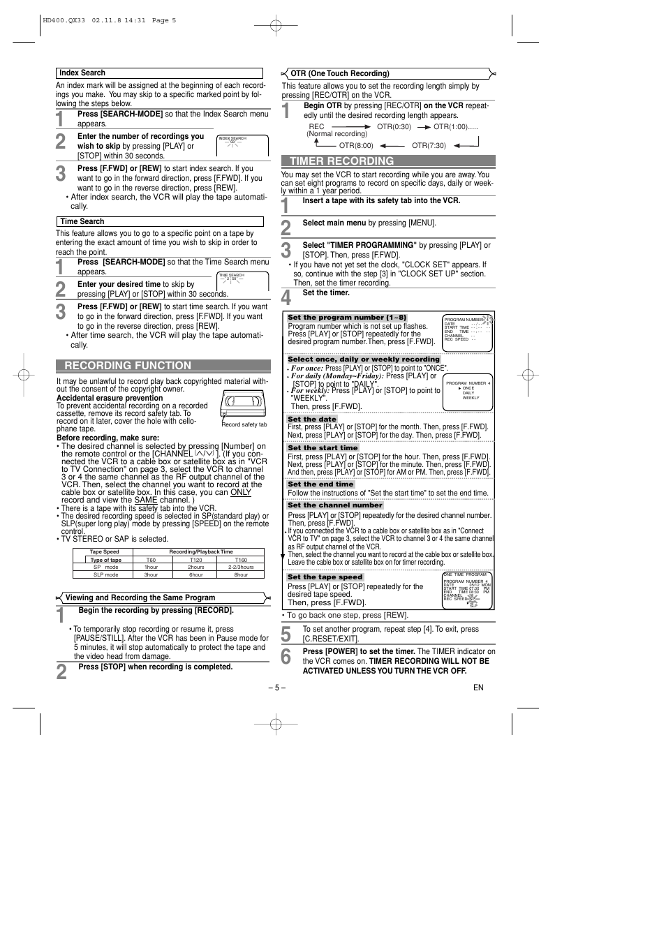 Symphonic SL260D User Manual | Page 5 / 8