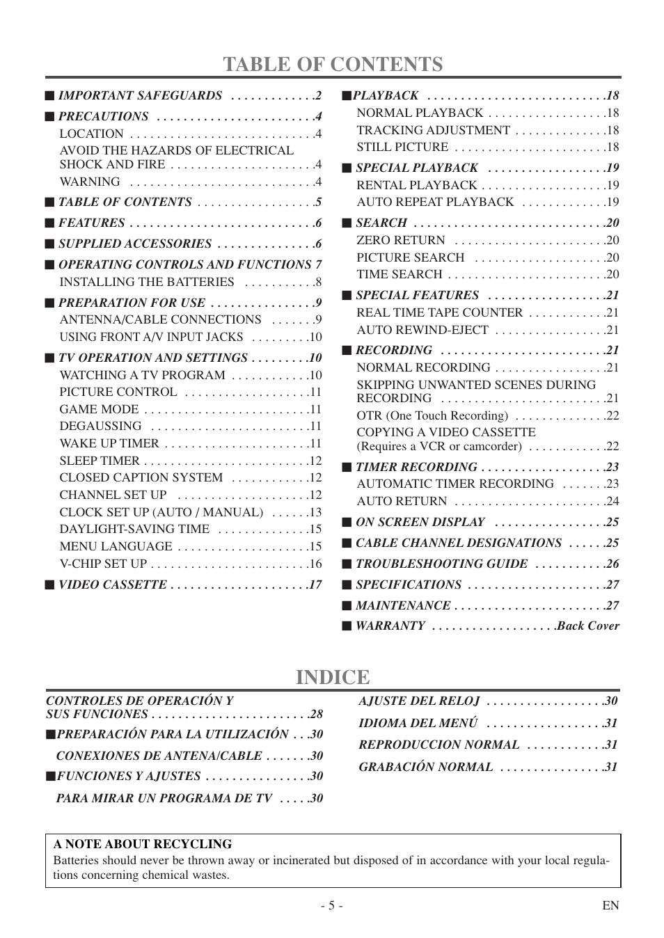 Symphonic SC313E User Manual | Page 5 / 32