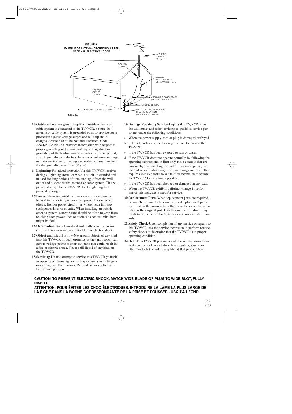 3 - en | Symphonic SC1303 User Manual | Page 3 / 32