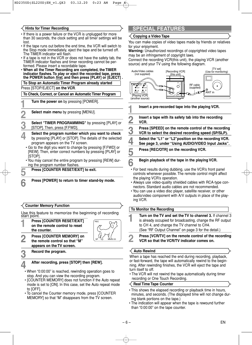 Symphonic SL220D User Manual | Page 6 / 8
