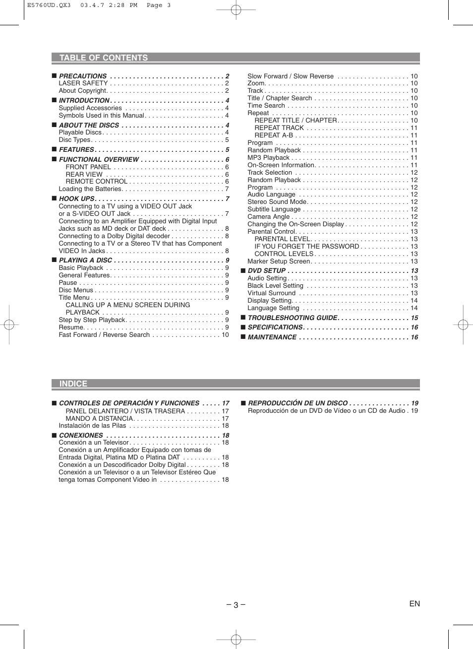 Symphonic SD300D User Manual | Page 3 / 20