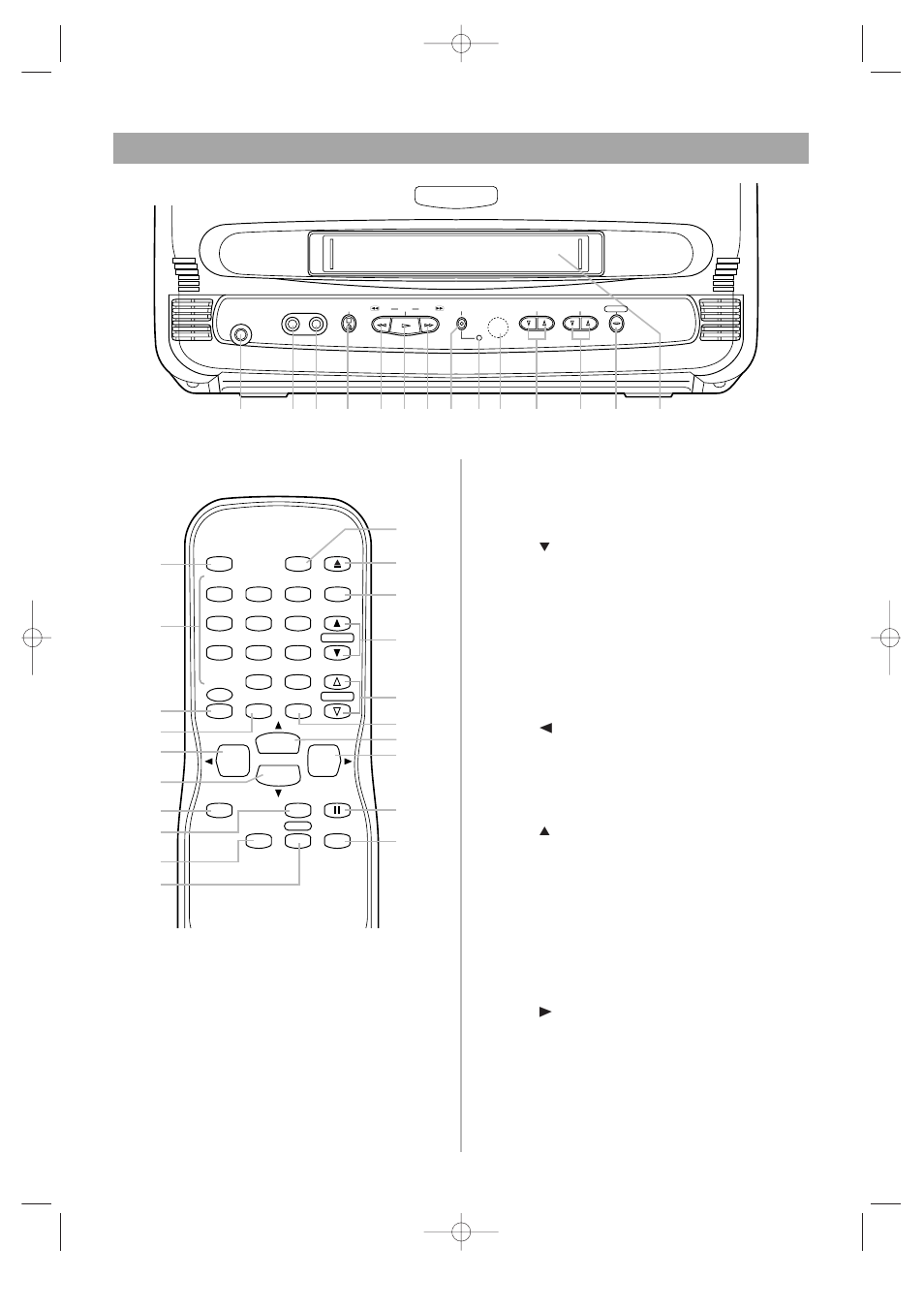 Controles de operación y sus funciones | Symphonic DSC313B User Manual | Page 29 / 36
