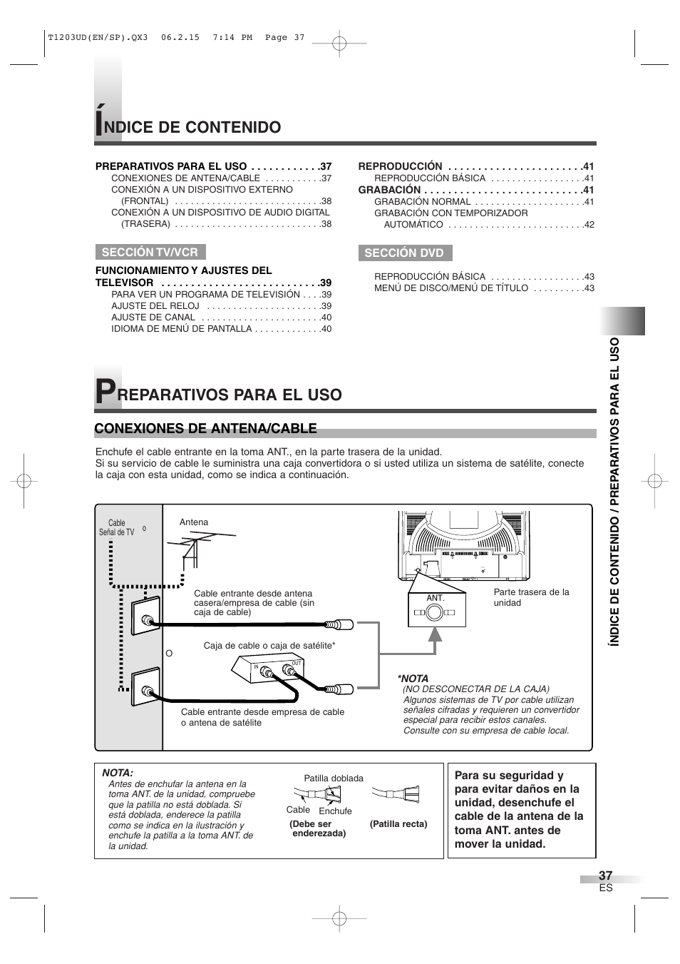 Symphonic SC720FDF User Manual | Page 37 / 44