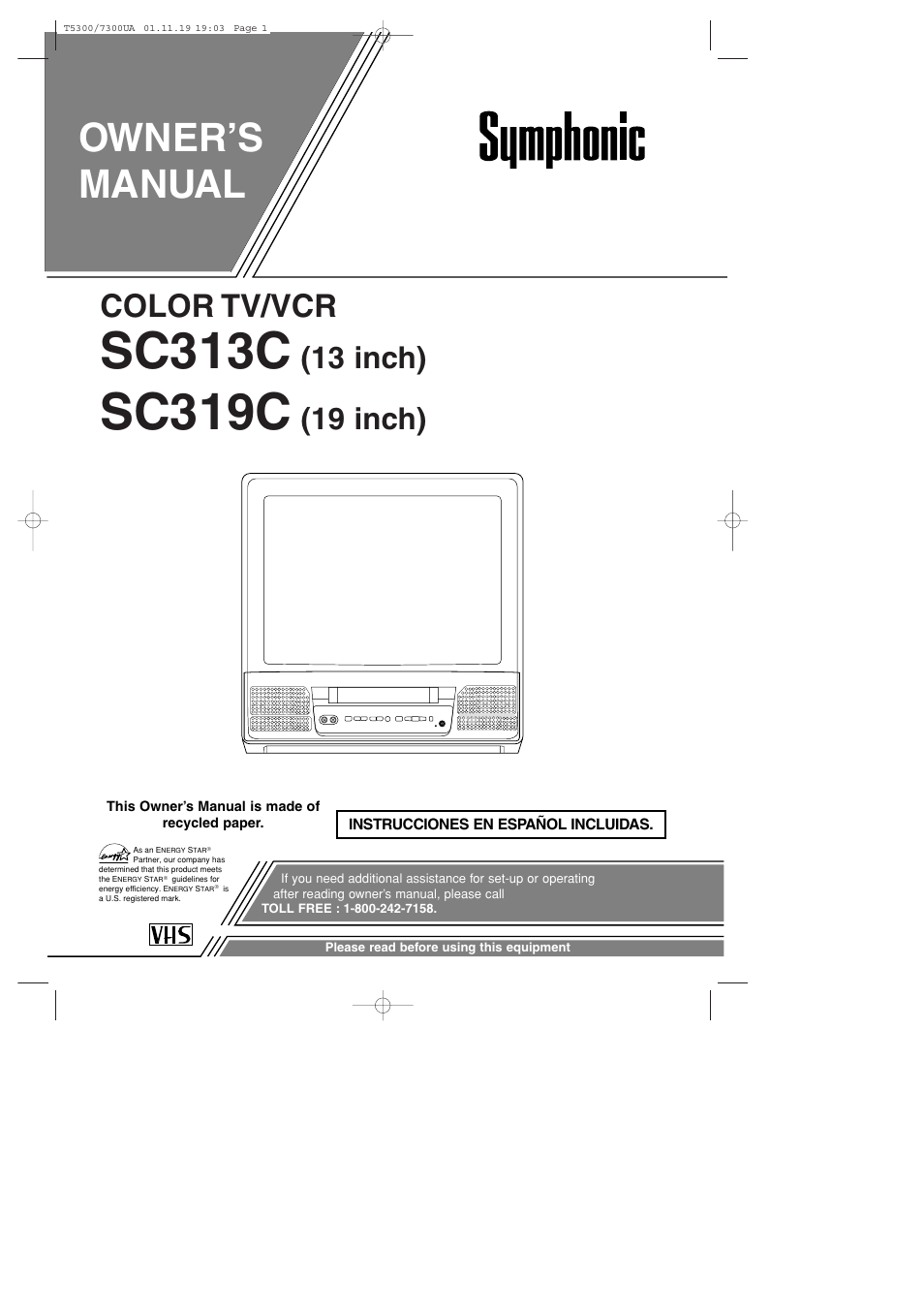 Symphonic SC313C User Manual | 32 pages