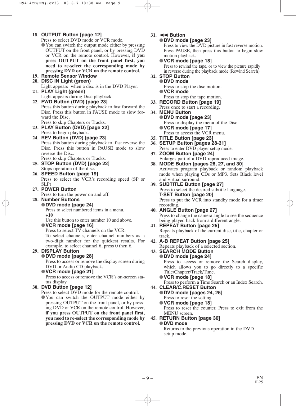 Symphonic CWF803 User Manual | Page 9 / 36