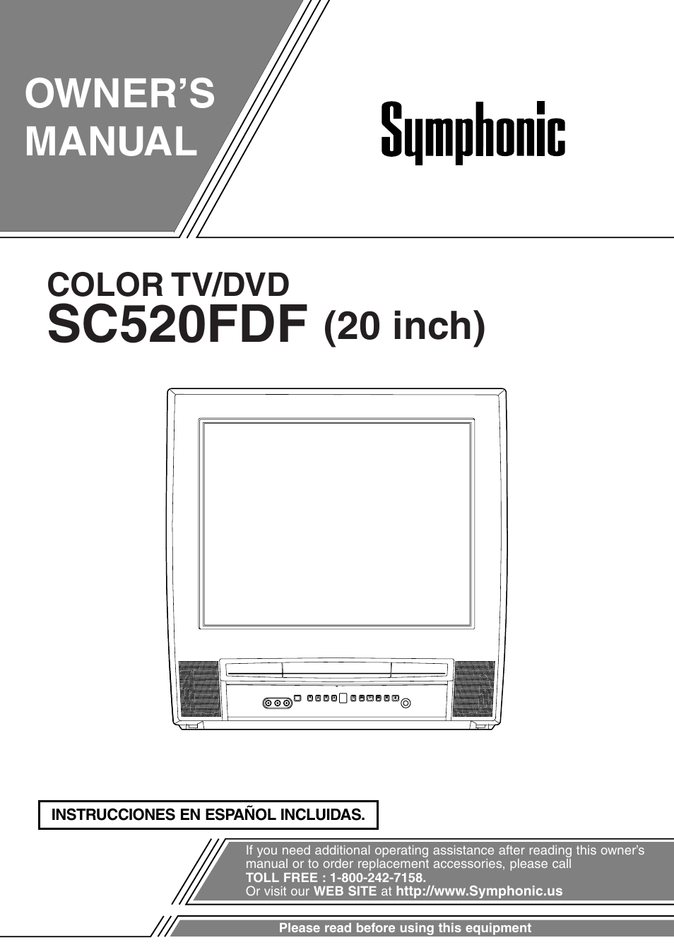 Symphonic SC520FDF User Manual | 40 pages