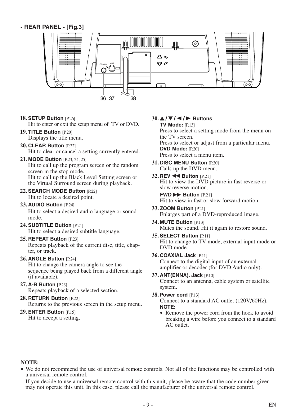 Symphonic SC520FDF User Manual | Page 9 / 40