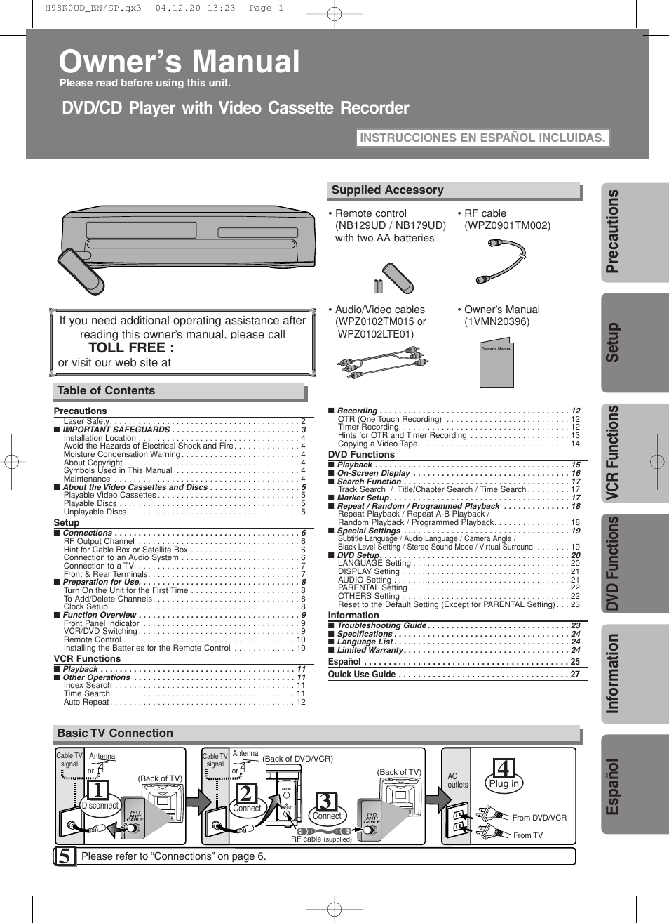 Symphonic RSMWD2205 User Manual | 28 pages