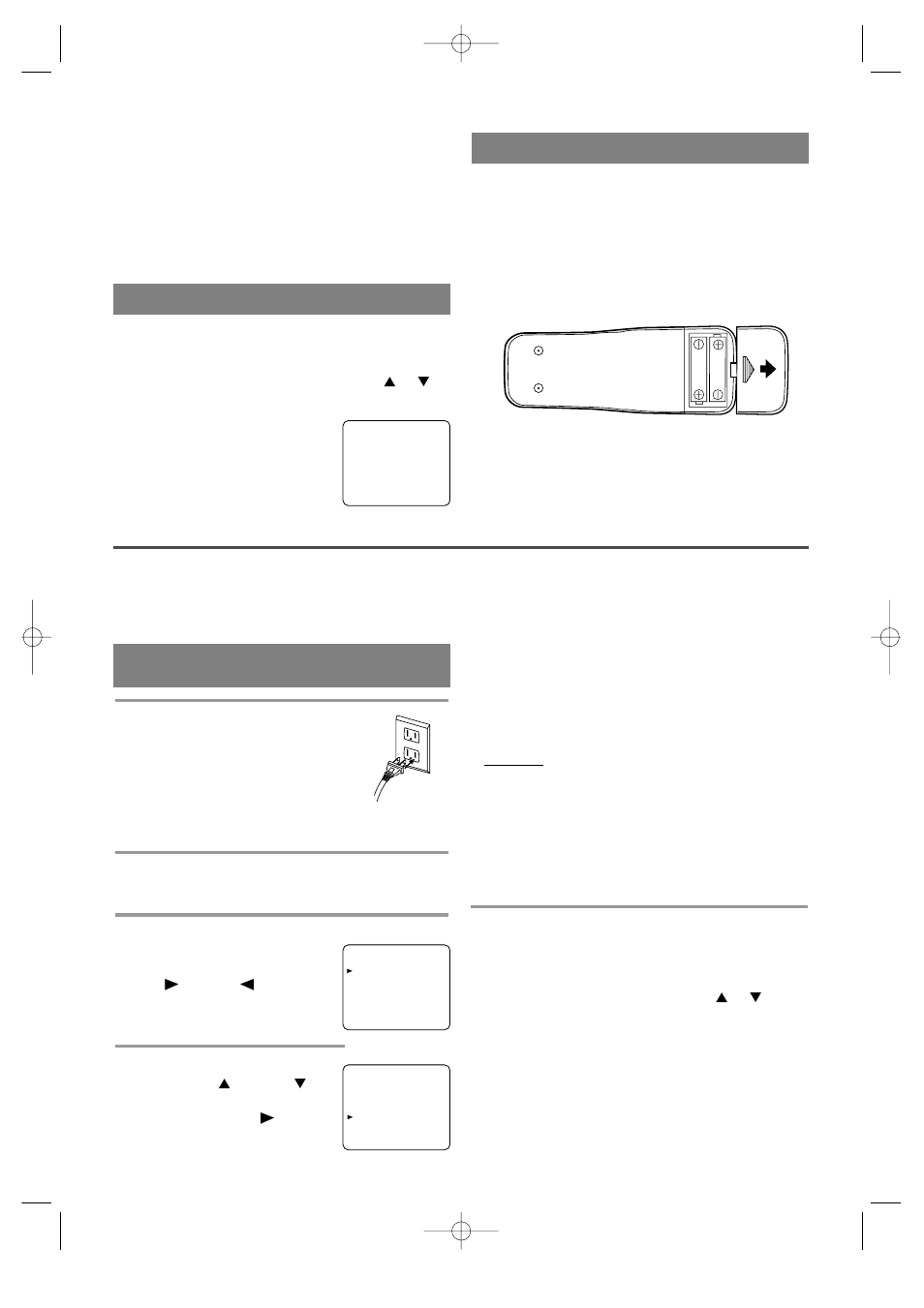 Set up for use, Installing the batteries, Channel set up for the first time | External input mode | Symphonic SC319B User Manual | Page 10 / 32