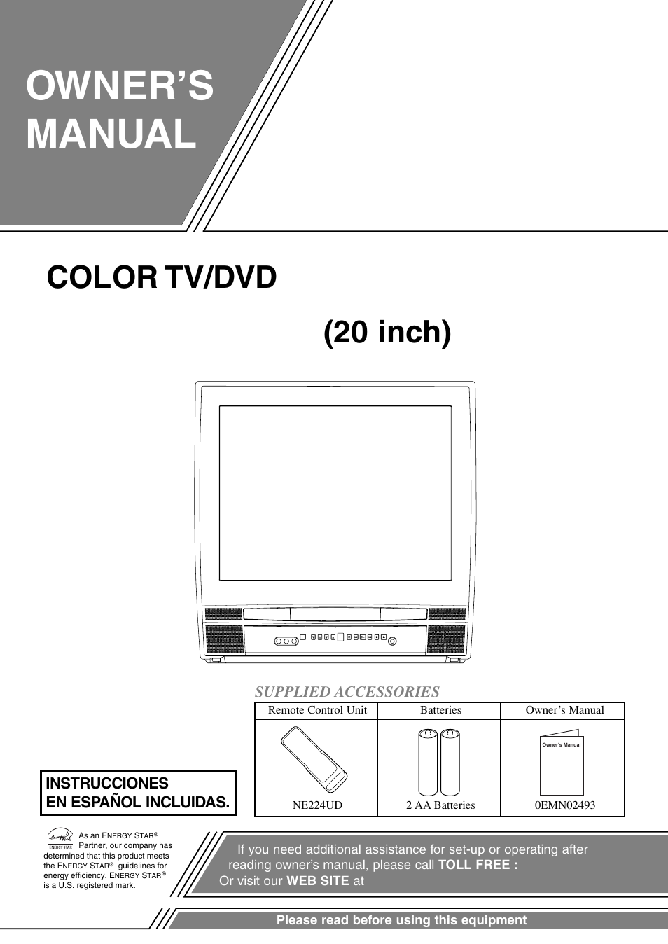 Symphonic COLOR TV/DVD User Manual | 40 pages