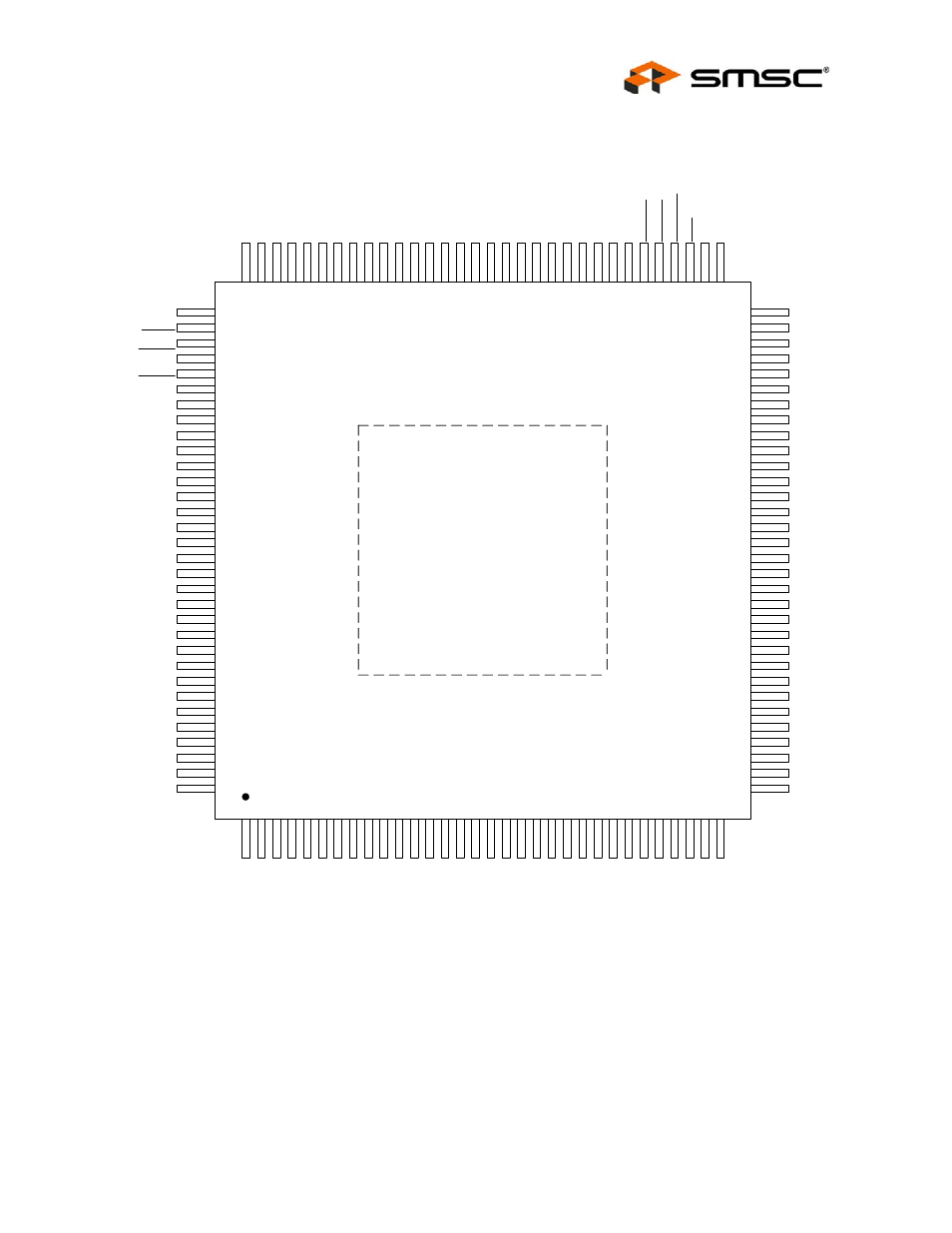 2 128-xvtqfp pin diagram, Xvtqfp pin diagram, Top view | SMSC LAN9311i User Manual | Page 27 / 460