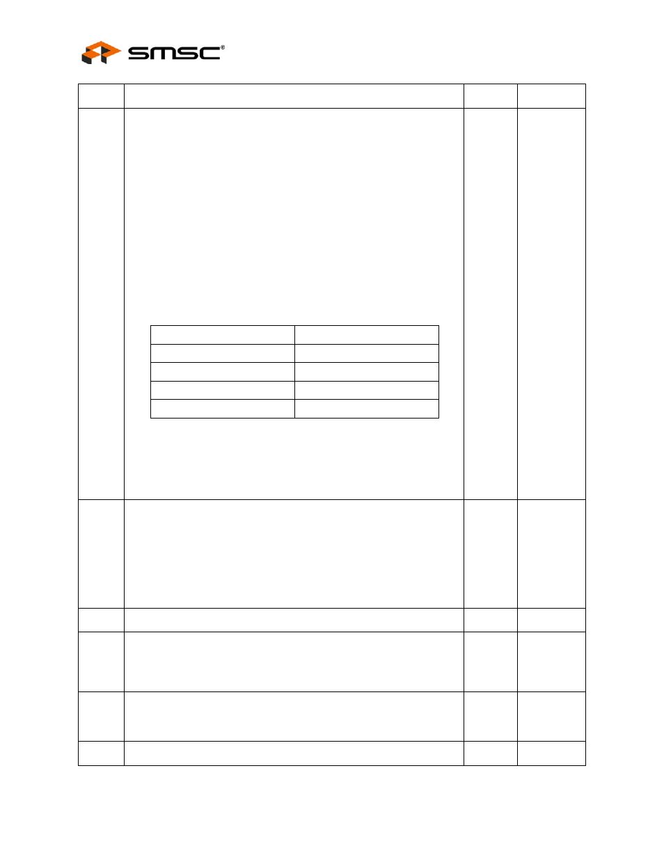 Datasheet | SMSC LAN9311i User Manual | Page 274 / 460