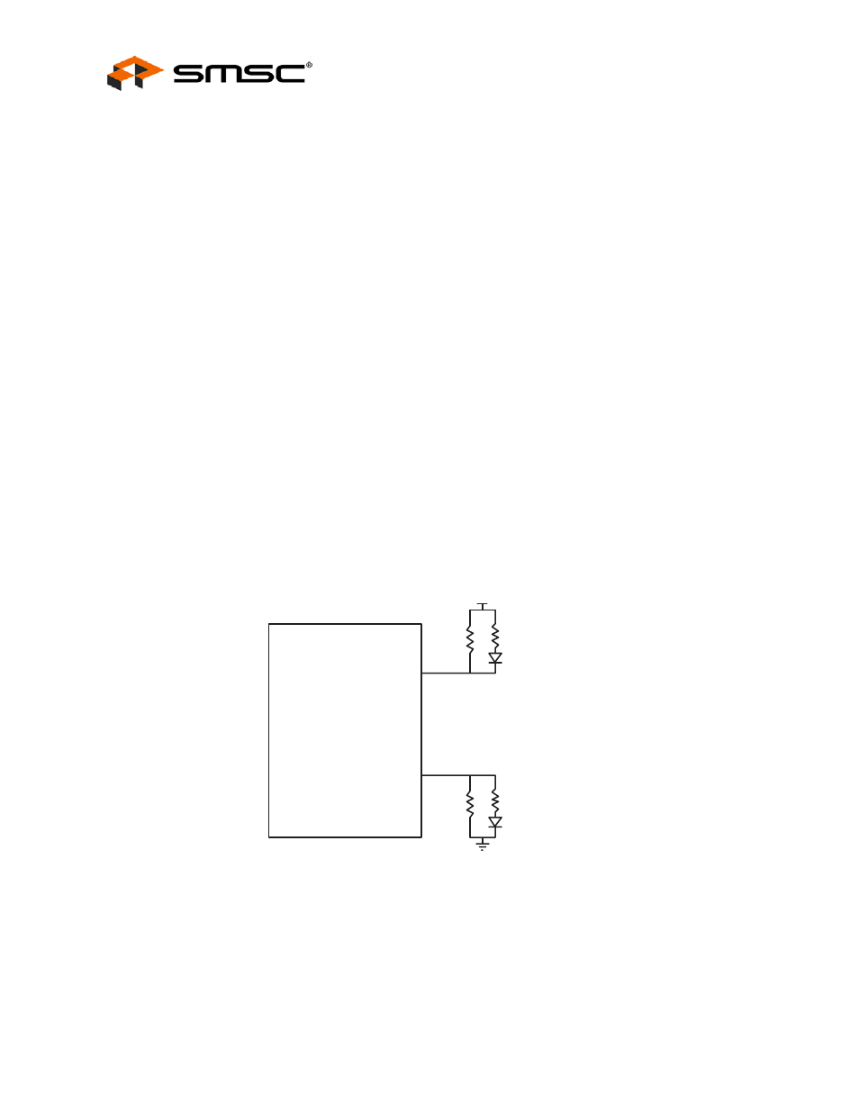 4 default configuration option, 5 default strapping options, Figure 5.1 led strapping option | 6 reset, Default configuration option, Default strapping options, Reset | SMSC USB2502 User Manual | Page 32 / 44