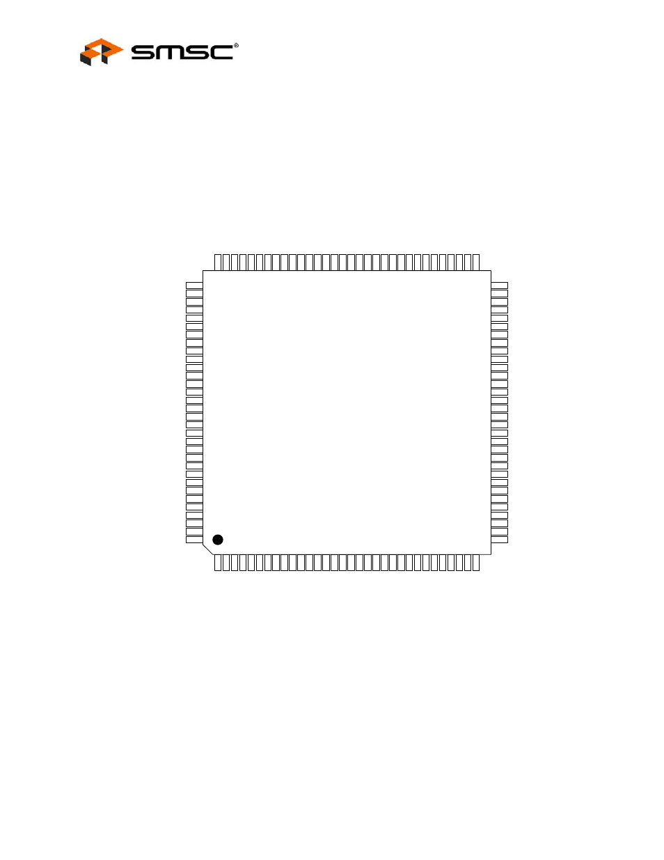 Chapter 4 pin configuration, Chapter 4, Pin configuration | Datasheet | SMSC USB2250i User Manual | Page 10 / 35