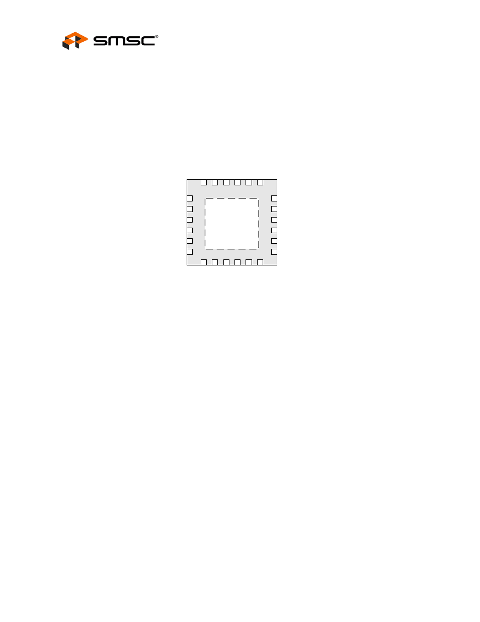 Chapter 2 pin configuration, 1 package pin-out diagram and signal table, Chapter 2 | Pin configuration, Package pin-out diagram and signal table, Datasheet | SMSC FlexPWR LAN8720 User Manual | Page 12 / 79