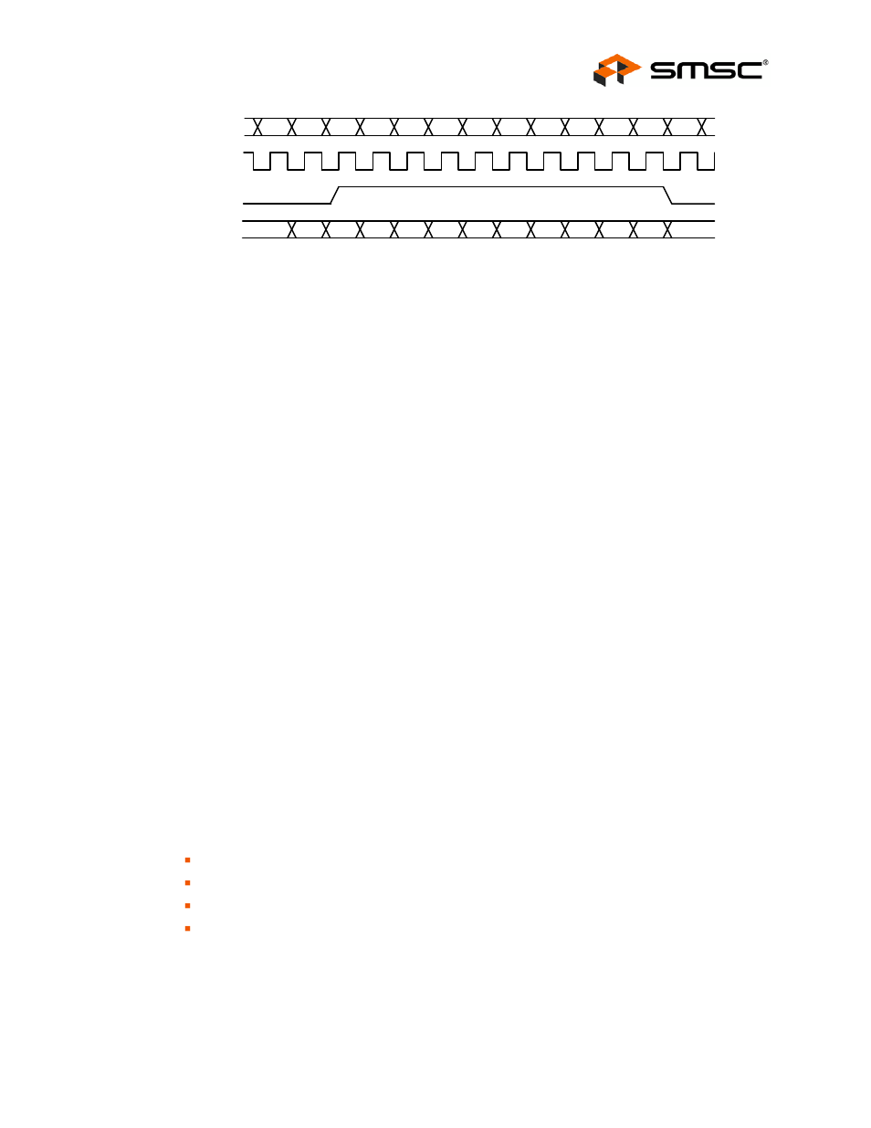 8 receiver errors, 9 100m receive data across the mii/rmii interface, 4 10base-t transmit | 1 10m transmit data across the mii/rmii interface, Receiver errors, 100m receive data across the mii/rmii interface, 10base-t transmit 4.4.1, 10m transmit data across the mii/rmii interface, Datasheet | SMSC FlexPWR LAN8720 User Manual | Page 23 / 79