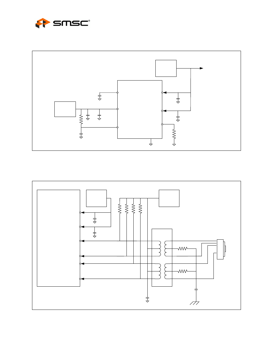 2 power supply diagram, Figure 8.3 high-level system diagram for power, 3 twisted-pair interface diagram | Figure 8.5 copper interface diagram, Power supply diagram, Twisted-pair interface diagram | SMSC FlexPWR LAN8720 User Manual | Page 74 / 79