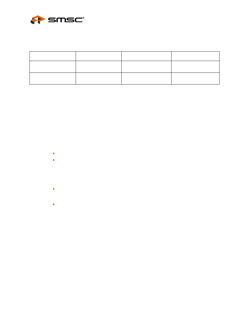Table 10.2 i2c eeprom size ranges, 1 i2c protocol overview, I2c protocol overview | Datasheet | SMSC LAN9312 User Manual | Page 140 / 458