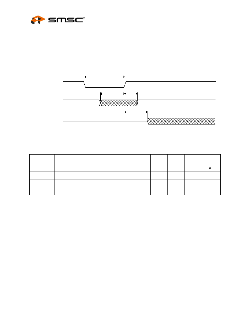 2 reset and configuration strap timing, Figure 15.2 nrst reset pin timing, Table 15.6 nrst reset pin timing values | Section 15.5.2, "reset and, Section 15.5.2, "reset, D in, Config | SMSC LAN9312 User Manual | Page 444 / 458