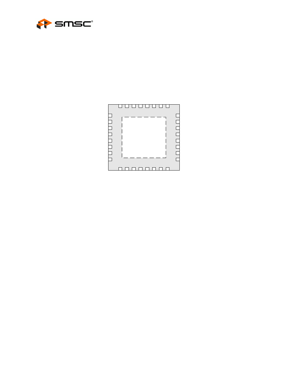 Chapter 2 pin configuration, 1 package pin-out diagram and signal table, Chapter 2 | Pin configuration, Package pin-out diagram and signal table, Datasheet | SMSC FlexPWR LAN8710i User Manual | Page 12 / 79