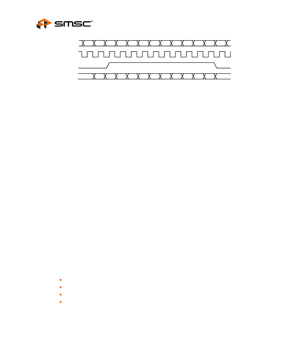 8 receiver errors, 9 100m receive data across the mii/rmii interface, 4 10base-t transmit | 1 10m transmit data across the mii/rmii interface, Receiver errors, 100m receive data across the mii/rmii interface, 10base-t transmit 4.4.1, 10m transmit data across the mii/rmii interface, Datasheet | SMSC FlexPWR LAN8710i User Manual | Page 24 / 79