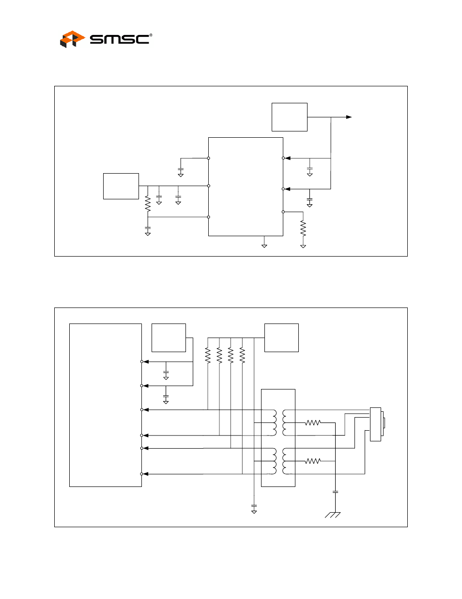 2 power supply diagram, Figure 8.2 high-level system diagram for power, 3 twisted-pair interface diagram | Figure 8.4 copper interface diagram, Power supply diagram, Twisted-pair interface diagram | SMSC FlexPWR LAN8710i User Manual | Page 74 / 79