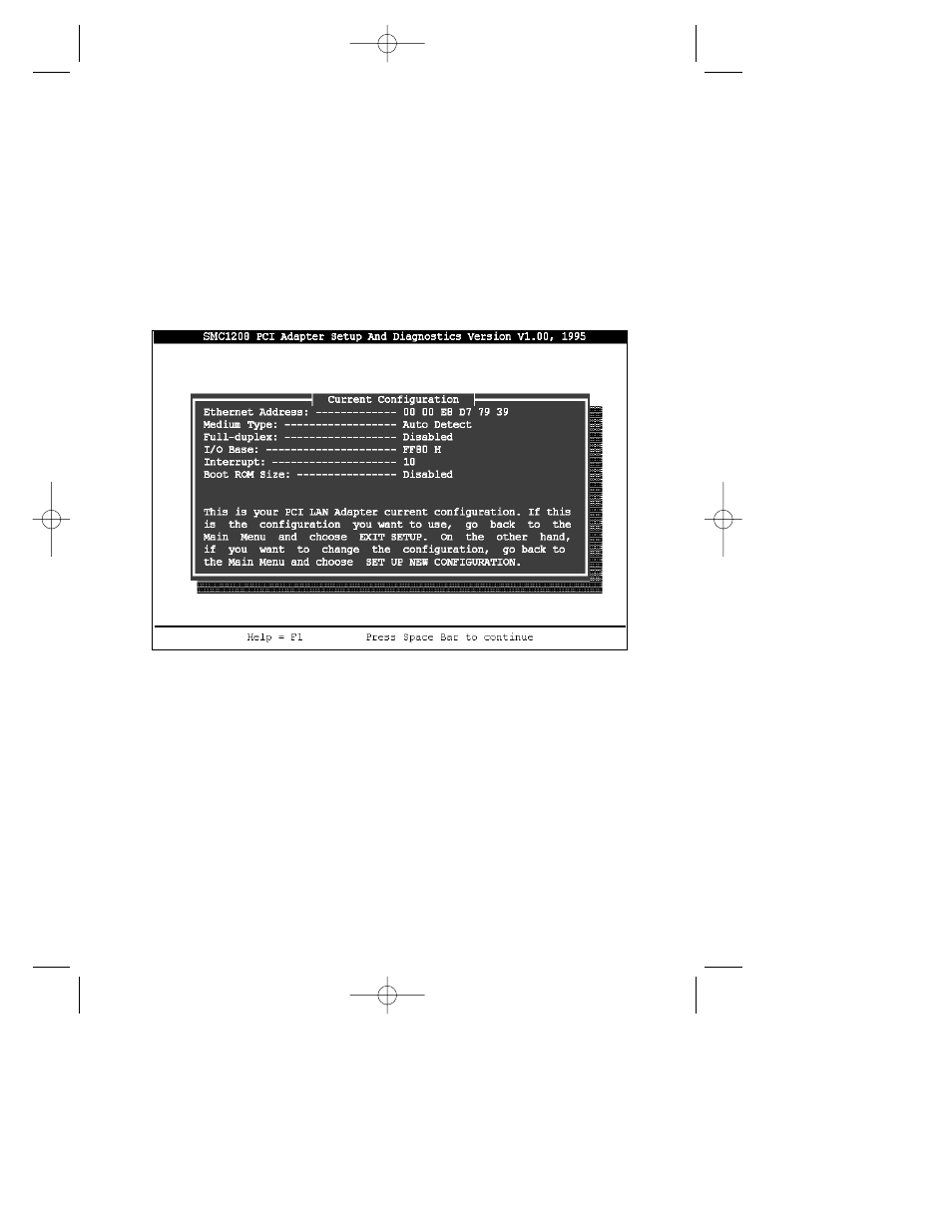 Viewing the current configuration | SMSC EZ Card 10 User Manual | Page 21 / 36