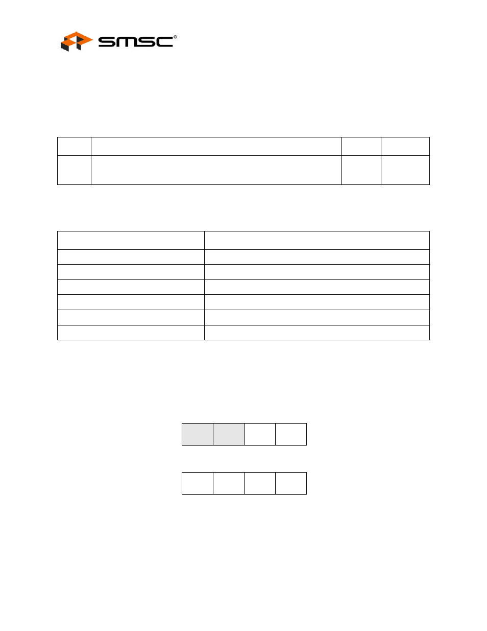 3 mac address low register (addrl), Table 4.6 addrl, addrh byte ordering, Figure 4.2 example addrl, addrh address ordering | Mac address low register (addrl), Section 4.4.3, Section 4.4.3, "mac, Datasheet 4.4.3 mac address low register (addrl) | SMSC LAN9420 User Manual | Page 124 / 169