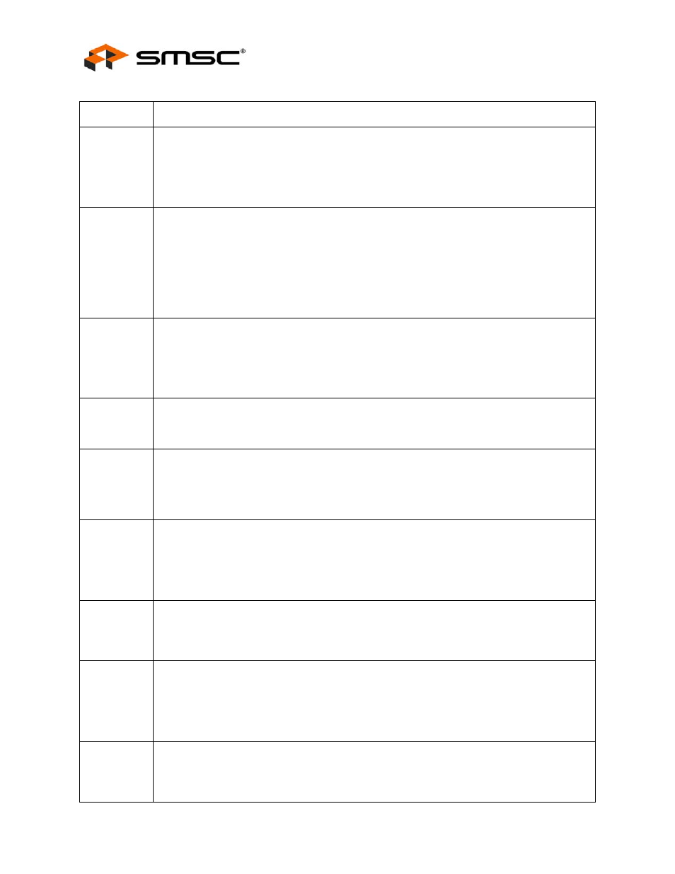 Datasheet | SMSC LAN9420 User Manual | Page 42 / 169