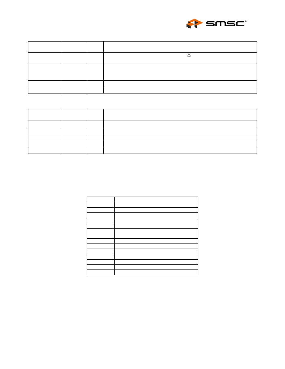 Datasheet, 2 buffer type descriptions | SMSC USB20H04 User Manual | Page 11 / 35