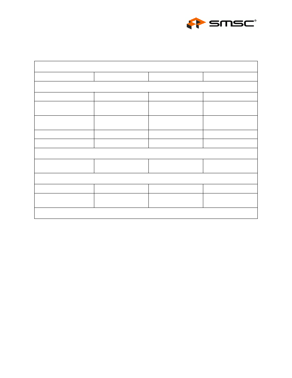 Chapter 2 pin table 3-port, Chapter 2, Pin table 3-port | Datasheet | SMSC USB2503A User Manual | Page 7 / 43