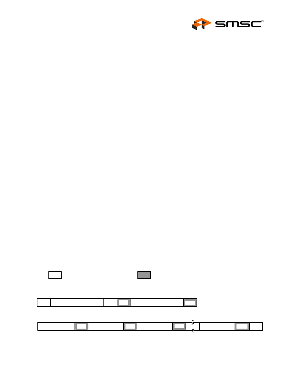 4 smbus slave interface, 1 bus protocols, Figure 4.1 block write | Smbus slave interface 4.4.1, Bus protocols, Datasheet | SMSC USB2514 User Manual | Page 35 / 49