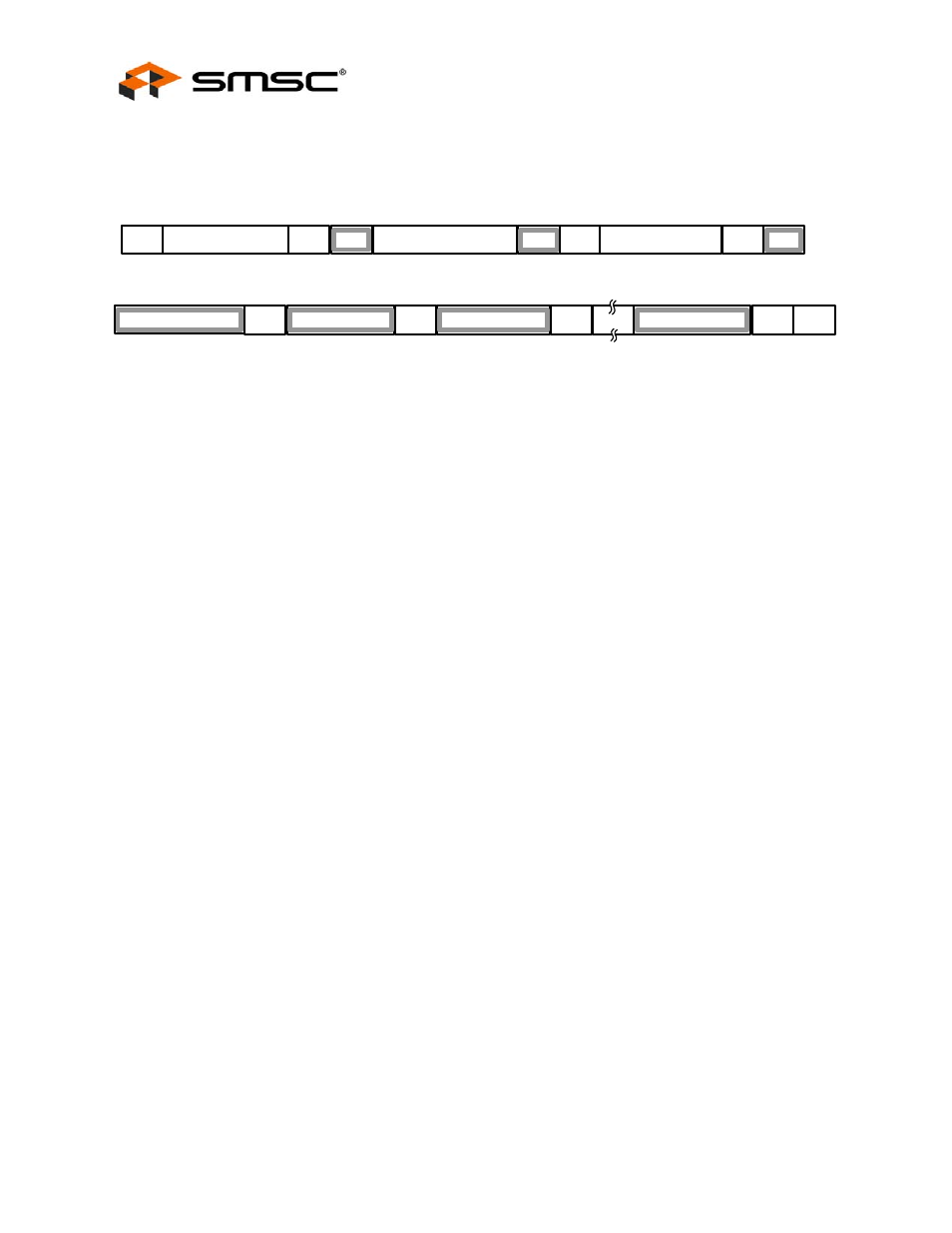 Figure 4.2 block read, 2 invalid protocol response behavior, 3 general call address response | 4 slave device time-out, 5 stretching the sclk signal, 6 smbus timing, Invalid protocol response behavior, General call address response, Slave device time-out, Stretching the sclk signal | SMSC USB2514 User Manual | Page 36 / 49