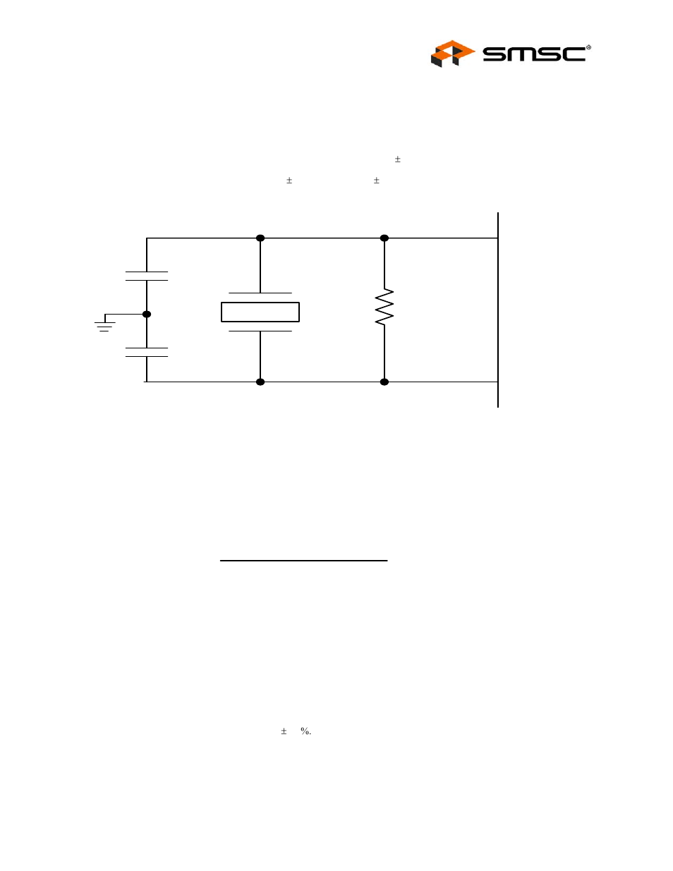 Chapter 6 ac specifications, 1 oscillator/clock, Figure 6.1 typical crystal circuit | Figure 6.2 formula to find value of c1 and c2, 1 smbus interface, 2 i2c eeprom, 3 usb 2.0, Chapter 6, Ac specifications, Oscillator/clock 6.1.1 | SMSC USB2514 User Manual | Page 47 / 49