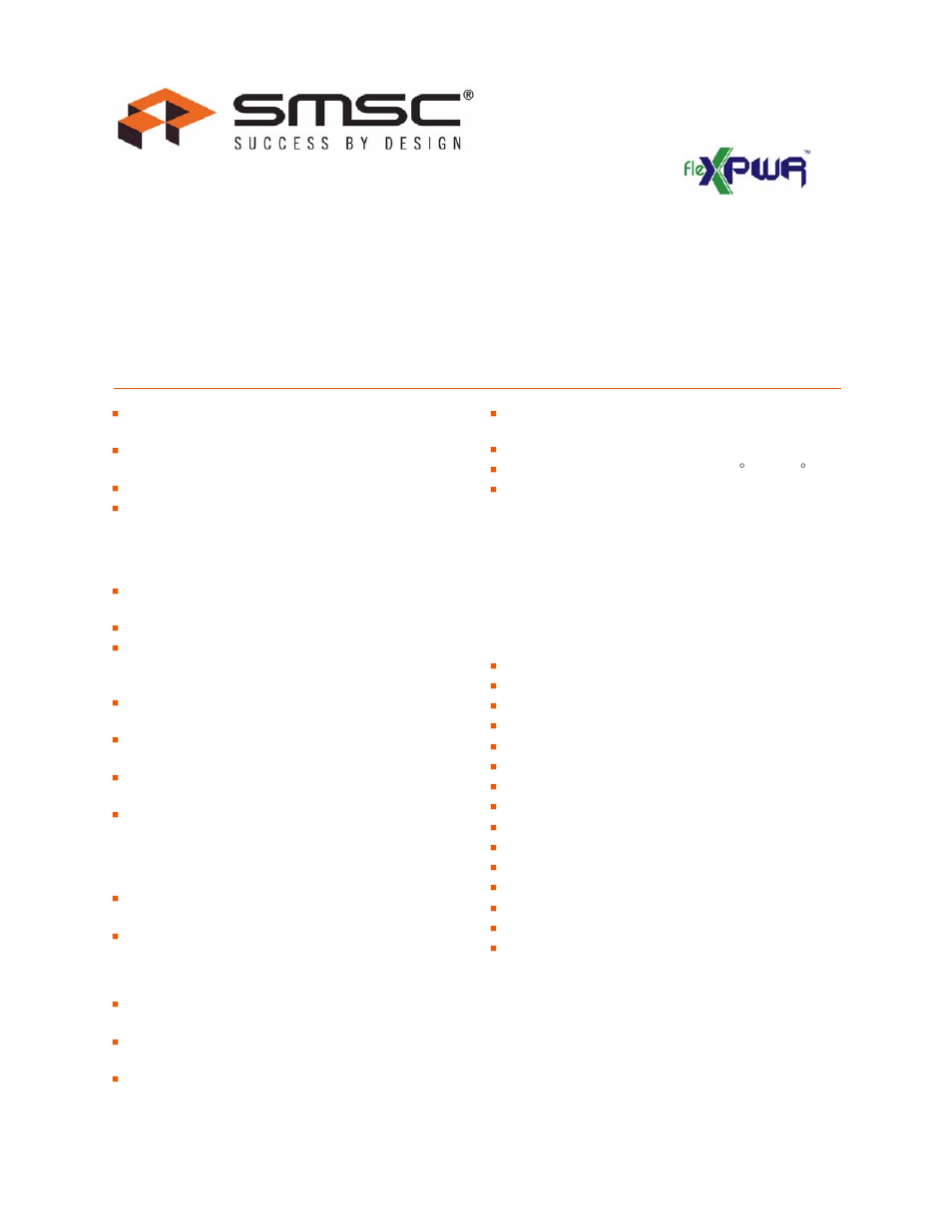 SMSC 1.8V IO Voltage (10%) flexPWR USB3310 User Manual | 9 pages